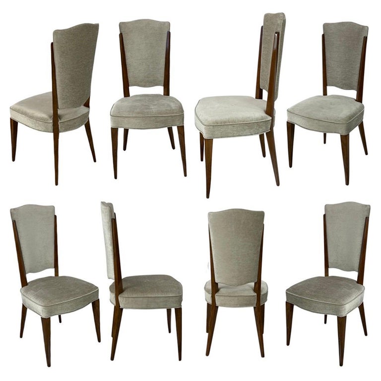 MidCentury Dining Chair Set '8 Chairs' For Sale at 1stDibs