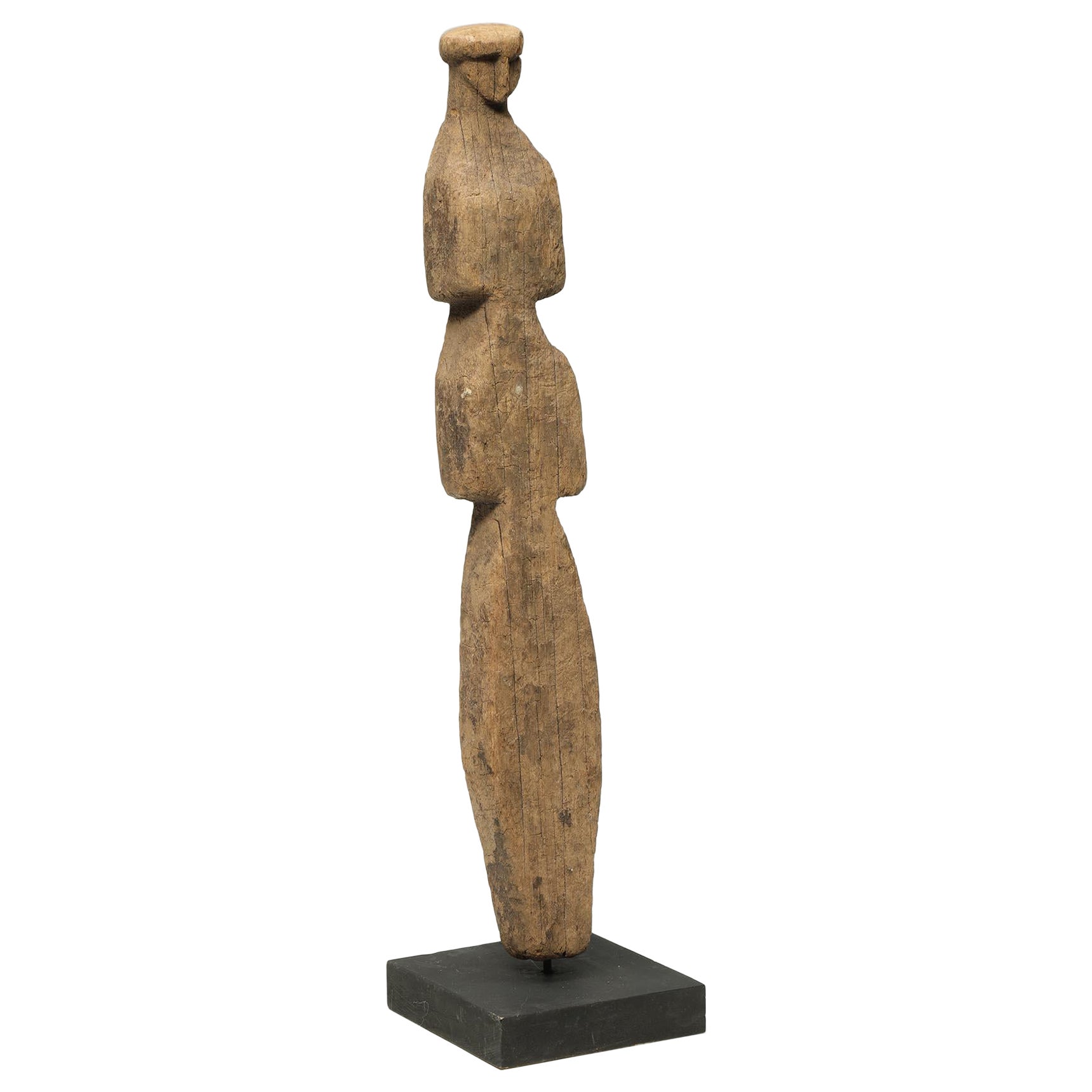 Old Weathered Hardwood Kuna Indian Abstract Figure, Panama, Ina Sua Wood For Sale
