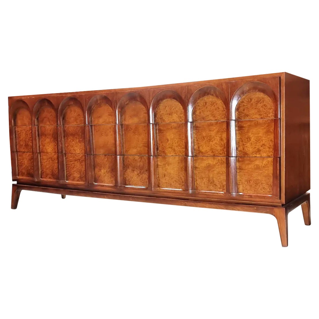 Mid Century Sculptural Credenza by Thomasville For Sale
