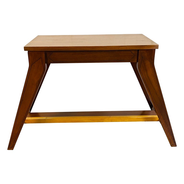 1960s Walnut Wood Piano Bench For Sale at 1stDibs