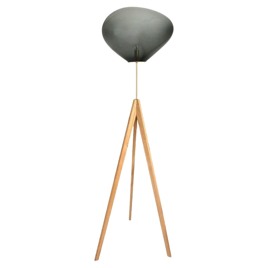 Stati X Silver Smoke Floor Lamp by Eloa For Sale