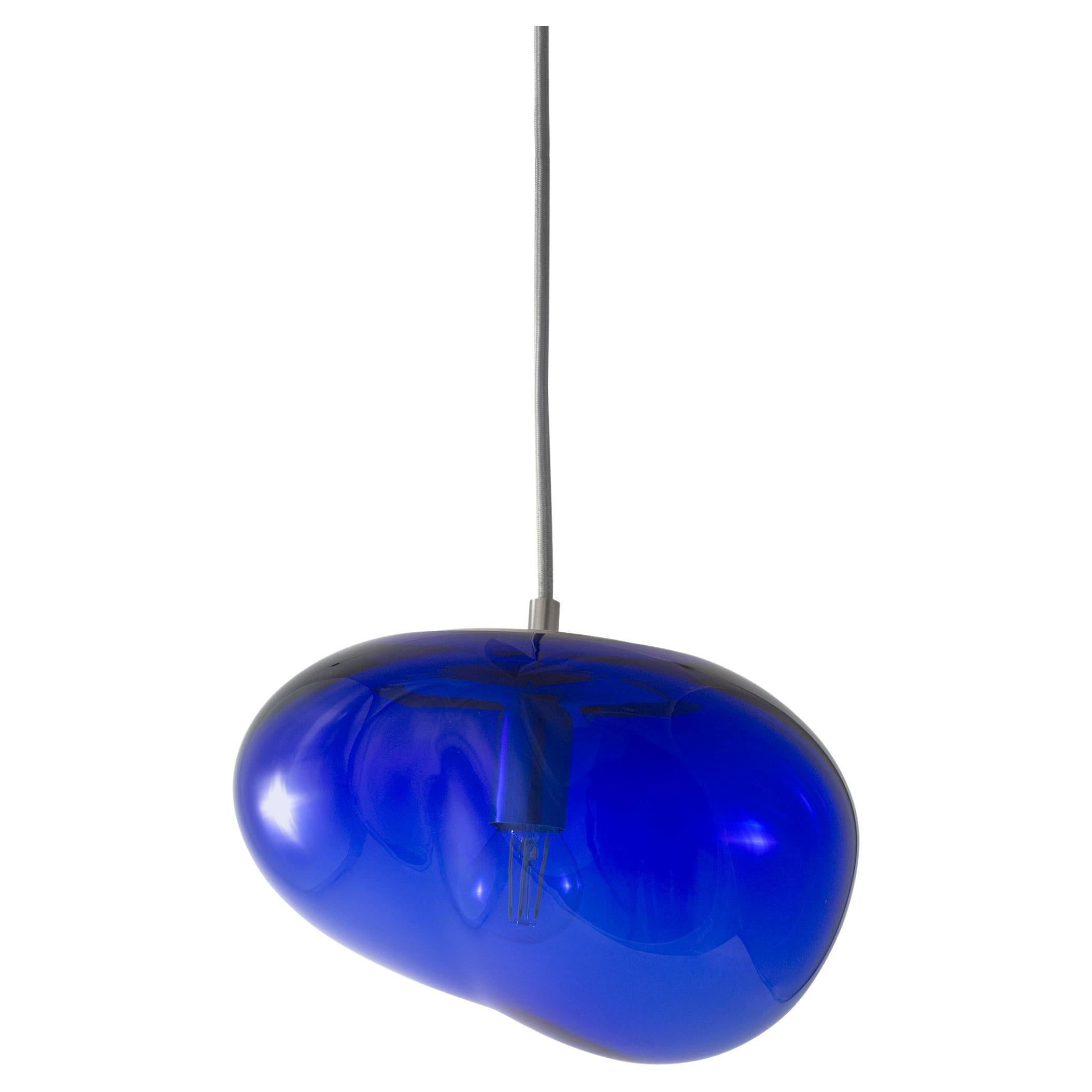 Lampe à suspension bleue Saiki Planetoide d'Eloa