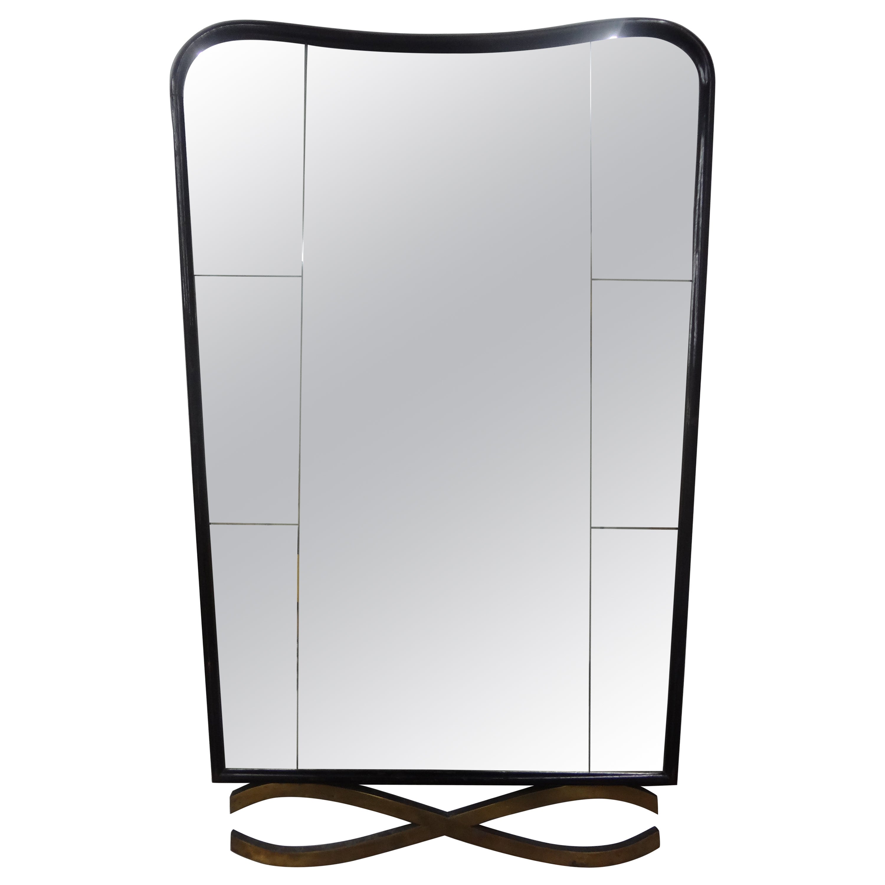 Moderner italienischer Spiegel, Ico Parisi zugeschrieben