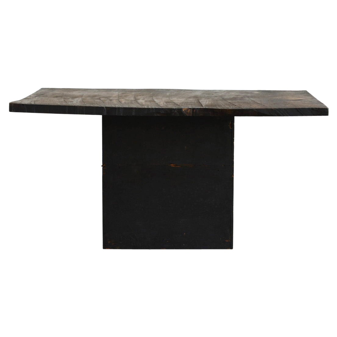 Japanese Antique Wooden Black Coffee Table / 1868-1920 / Low Table / Sofa Table For Sale