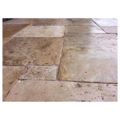 Antique Dalles De Bourgogne Limestone Flooring, 18th Century