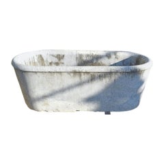 Antique Bathtub in White Carrara Marble 19th Century