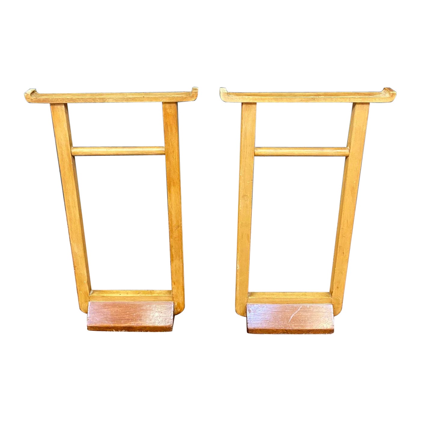 Pair of Art Deco Trestles, in the Style of Jean Michel Frank, circa 1930 For Sale