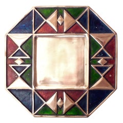 Esa Fedrigolli Centro escultórico de bronce esmaltado por Esart, Italia Años 1970