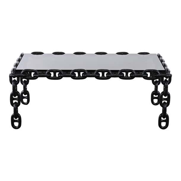 Steel Chain Coffee Table in the Manner of Franz West, 20th Century For ...