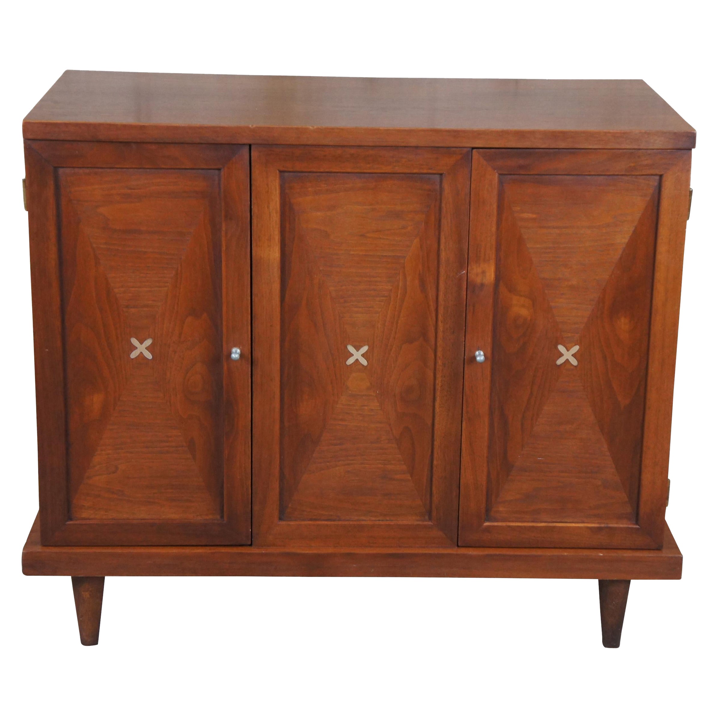 Mid-Century Modern Merton Gershun American Martinsville Chest Console Record Cab