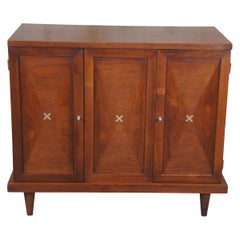 Retro Mid-Century Modern Merton Gershun American Martinsville Chest Console Record Cab