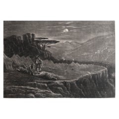 Mezzotint by John Martin, David Spareth Saul, Sangster, circa 1850