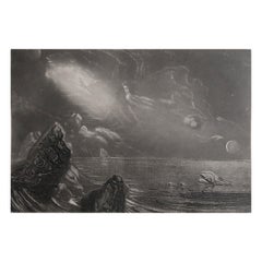 Mezzotint by John Martin, The Creation, Sangster, circa 1850