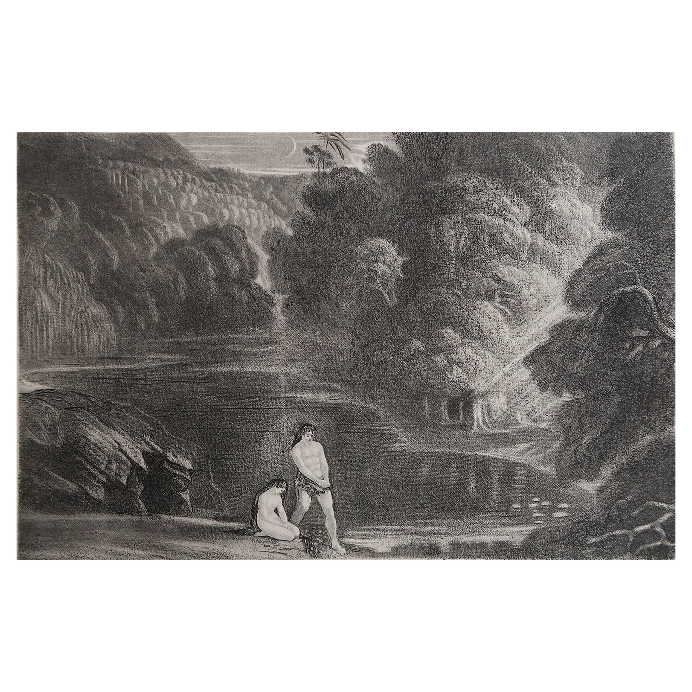Mezzotint by John Martin, the Judgment of the Almighty, Sangster, circa 1850