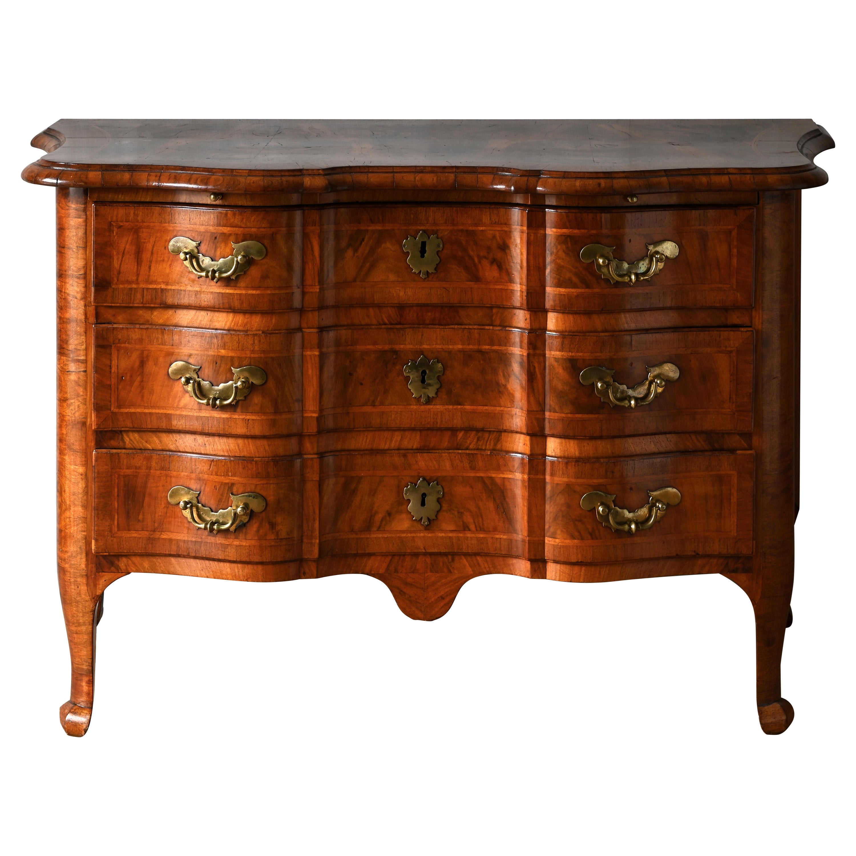 Exceptional 18th Century Swedish Baroque Commode For Sale