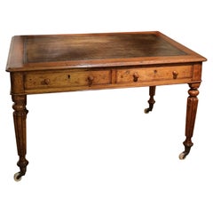 Antique Oak Victorian Writing Table