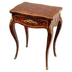 Work Table, Rosewood Veneer, Attributed to François Linke, Period: 19th Century