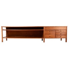 Vintage Low Entertainment Console Drawers/ Accent Table by Paul McCobb, circa 1950s