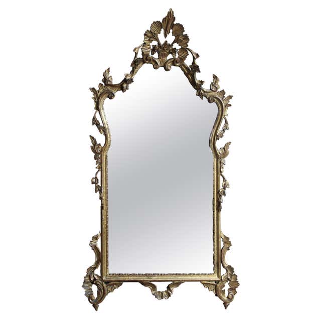 Large Rococo Style Wall Mirror, circa 1850 For Sale at 1stDibs