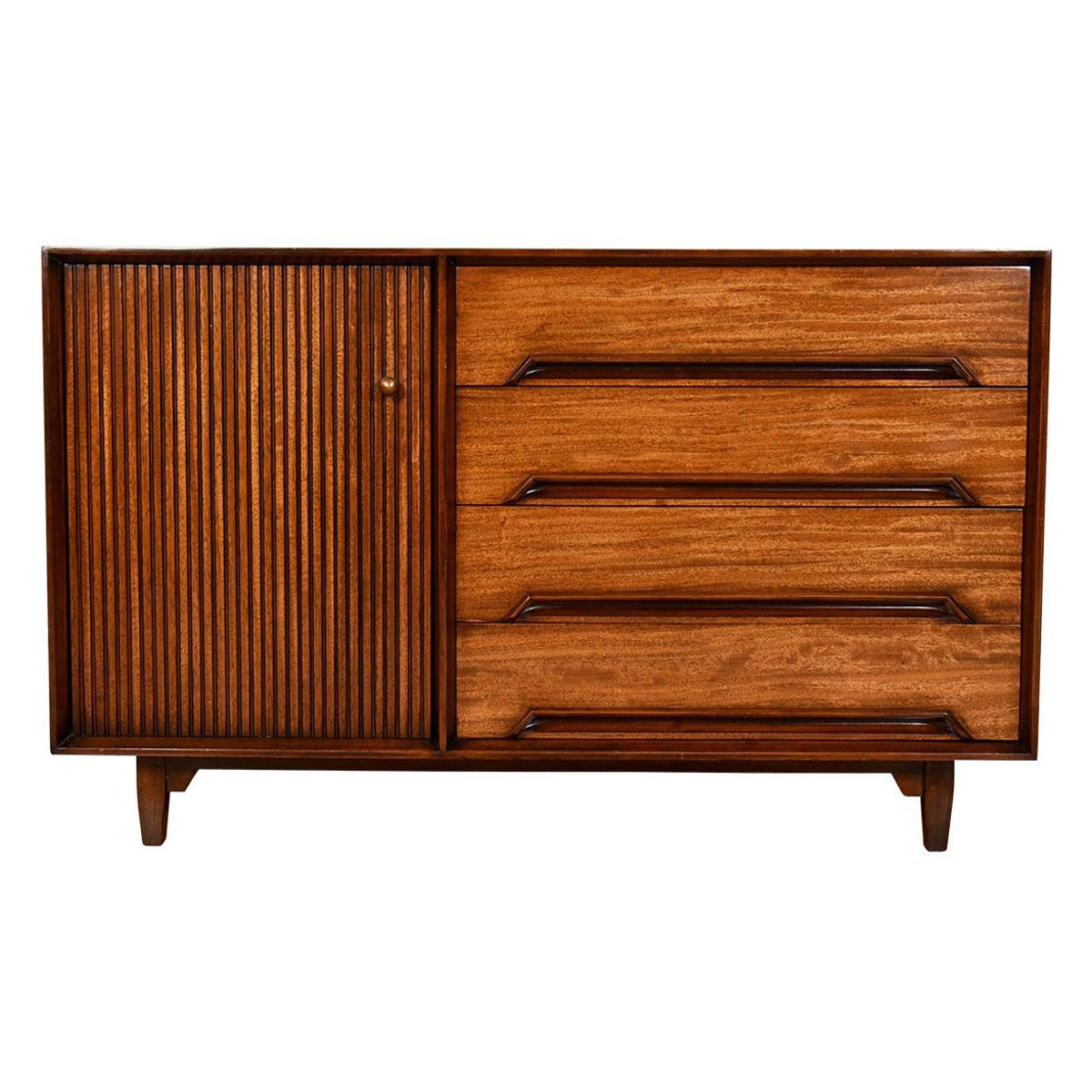 Exotic Mindoro Wood Cabinet by Milo Baughman for Drexel Perspective, 1951 For Sale
