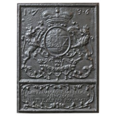 German Louis XIV Style 'Coat of Arms' Fireback