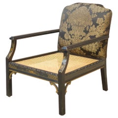 Antique c.1900 Chinoiserie open armchair