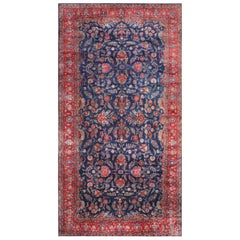 Antiker persischer Kashan-Teppich. 11 Fuß x 20 Fuß 8 Zoll