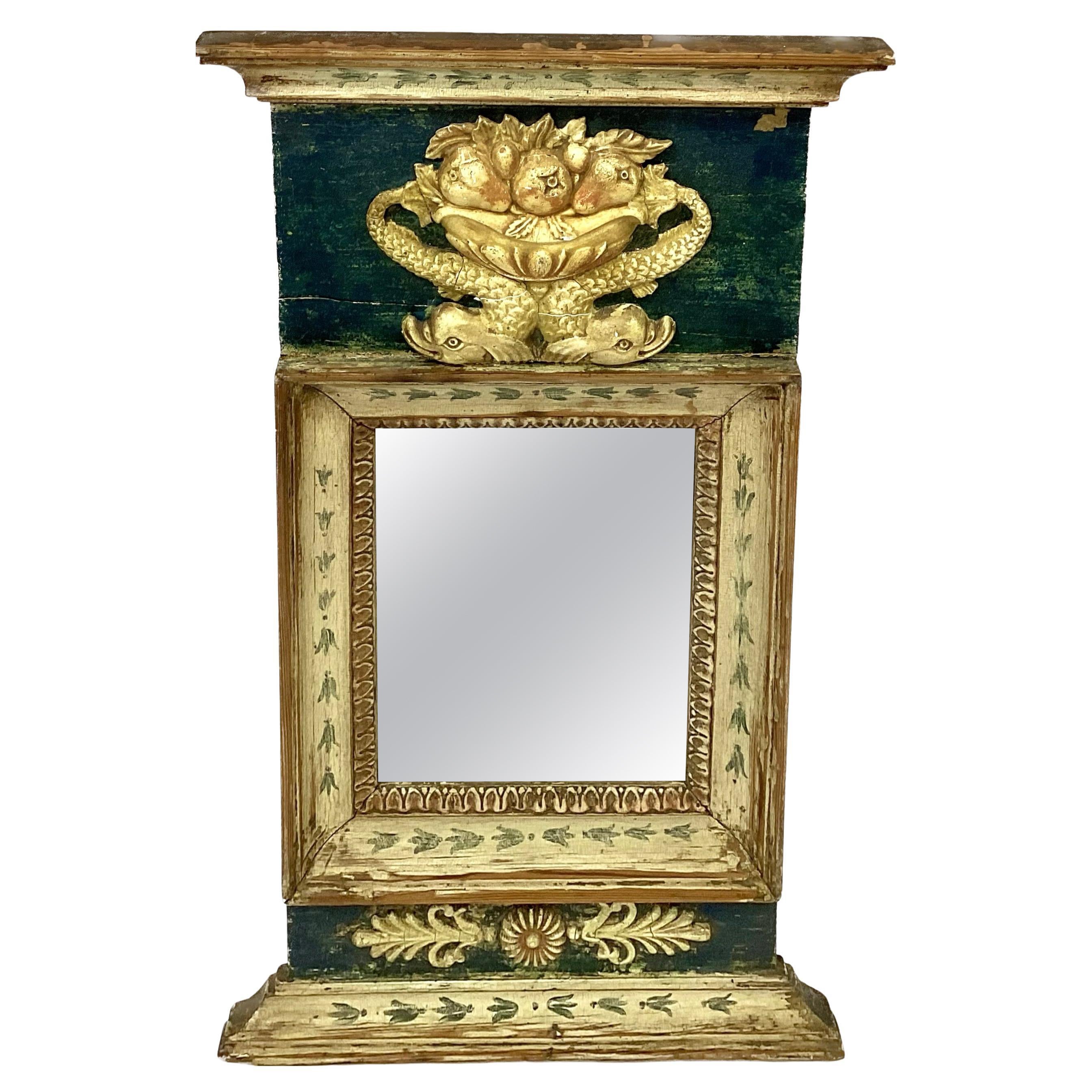 19th Century Swedish Trumeau Mirror For Sale
