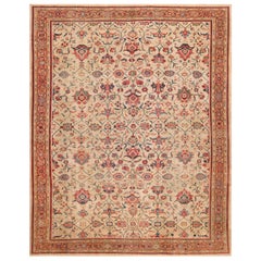 Antiker persischer Sultanabad-Teppich. 9 ft 3 in x 11 ft 3 in