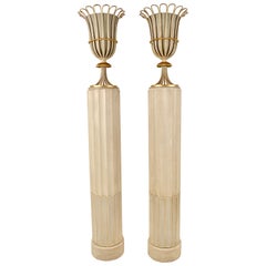 Pair of Grosfeld House Column-form Tochieres, USA 1930s