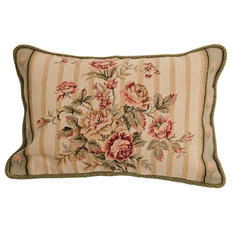 French Provincial Handmade Needlepoint Pillows For Sale at 1stDibs  french  provincial pillows, french needlepoint pillows, french pillows
