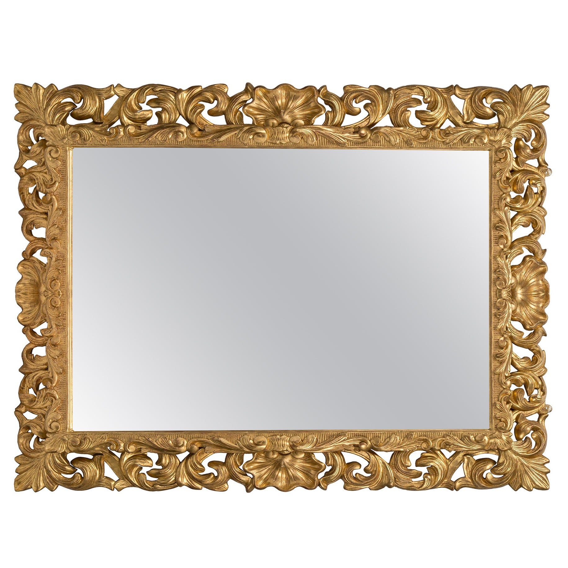 Italian 19th Century Giltwood Mirror From Florence For Sale