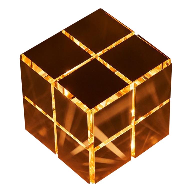 Lampe de table cubique par Mydriaz en vente