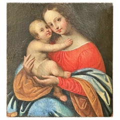Important 17th Century Italian School, "The Madonna with the Child"