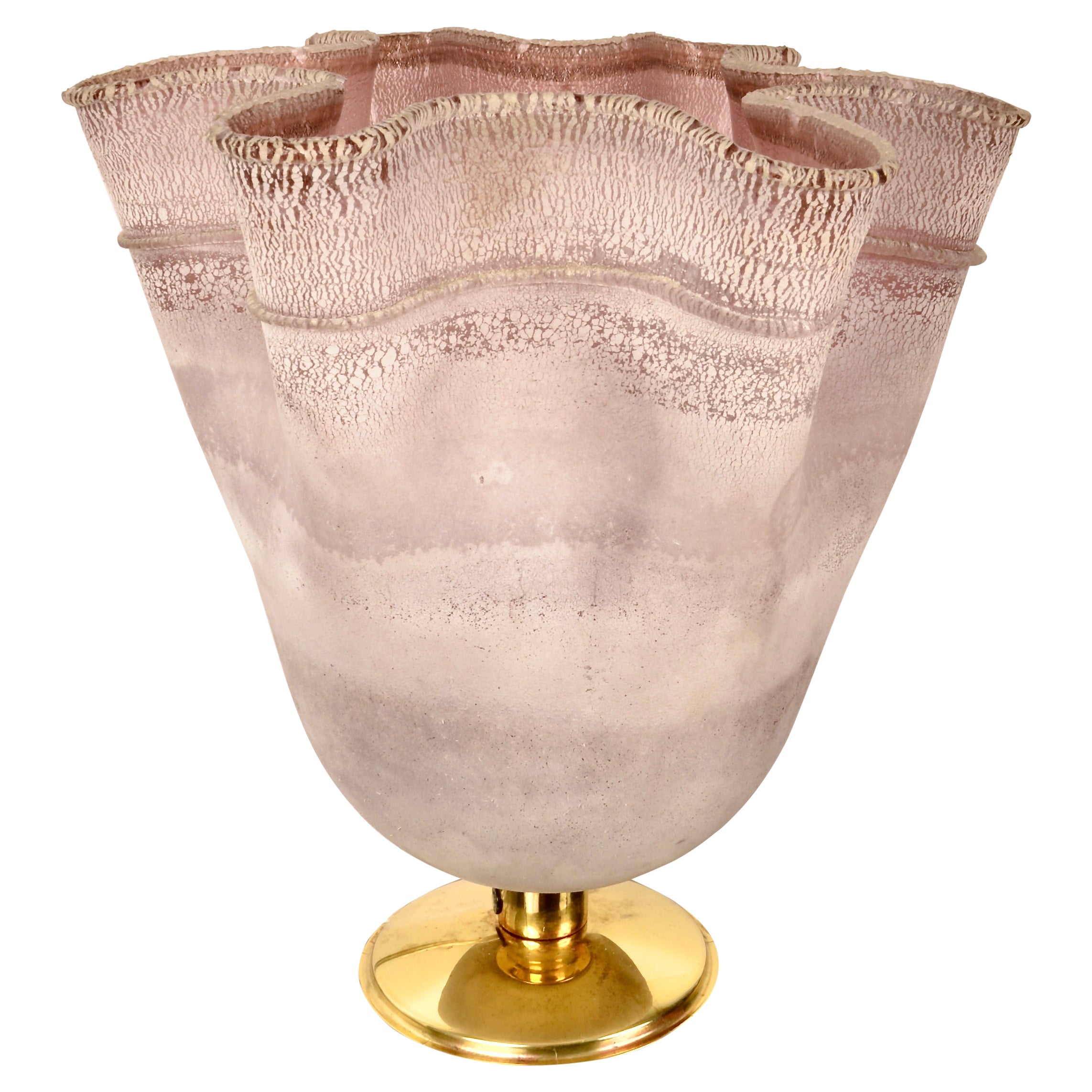 Barbini: Scavo-Glas-Tischlampe, Italien, ca. 1980er Jahre im Angebot