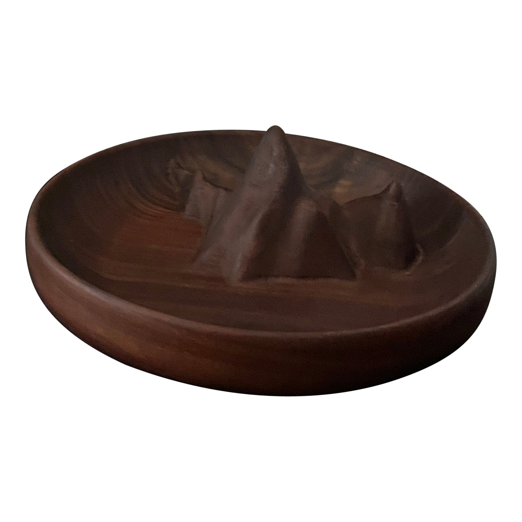 Wood Fitz Roy Bowl in Walnut from Skodi Collection by Pompous Fox For Sale