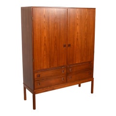 Retro Rare Arne Vodder Armoire / Bar Cabinet in Danish Modern Teak