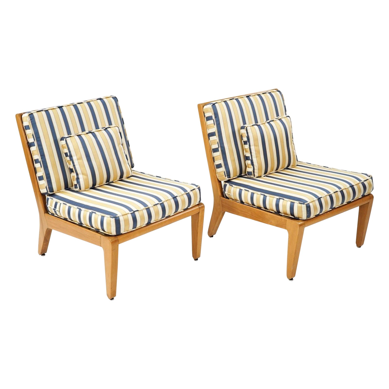 Pair of Edward Wormley Lounge Chairs For Sale