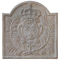 Vintage French Louis XV Style 'Arms of France' Fireback