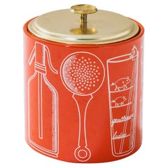 20th Century Piero Fornasetti Ice Basket Realized for Fiat, 1960s