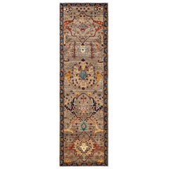 Serapi, One-of-a-kind Hand-Knotted Runner Rug, Beige