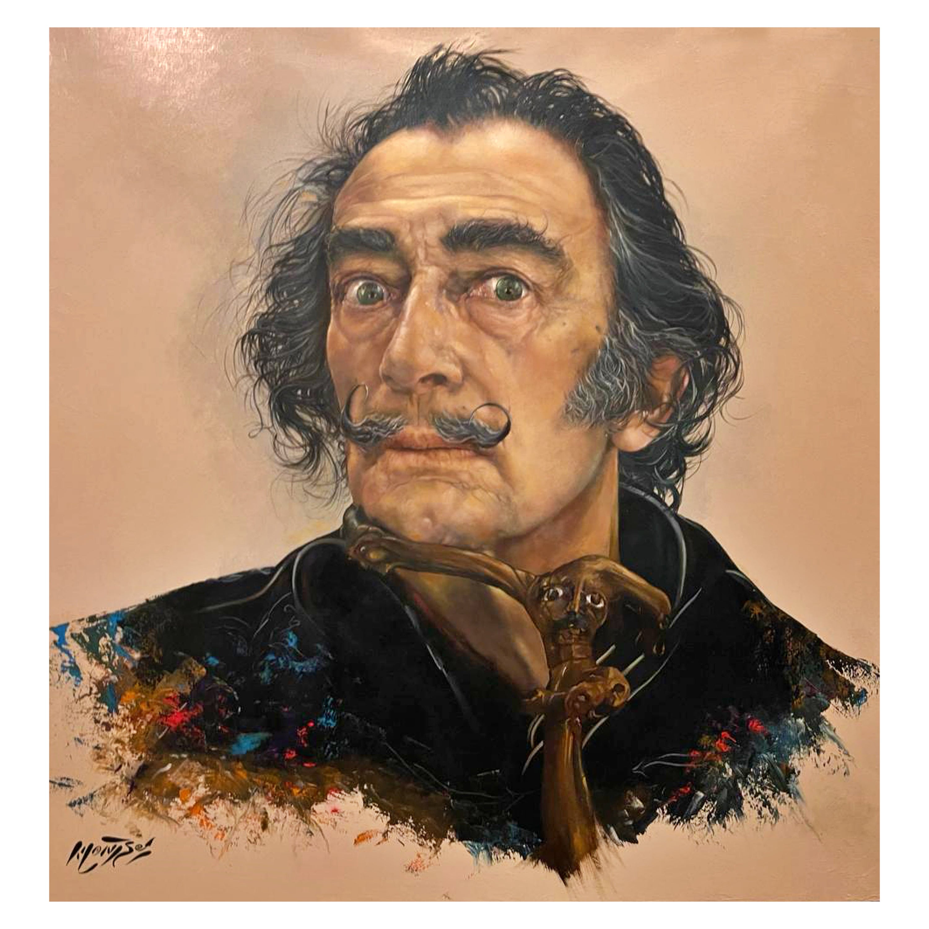 Important Portrait of "Salvador Dali" 21th Century
