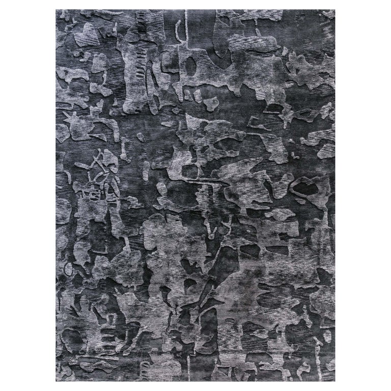 Tonal Patchwork Rug Tonal Stardust Hand Knotted Rug by Eskayel For Sale at 1stDibs
