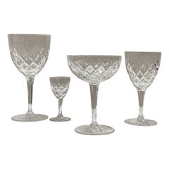 Set of 40 Pieces Crystal Waterford Goblets