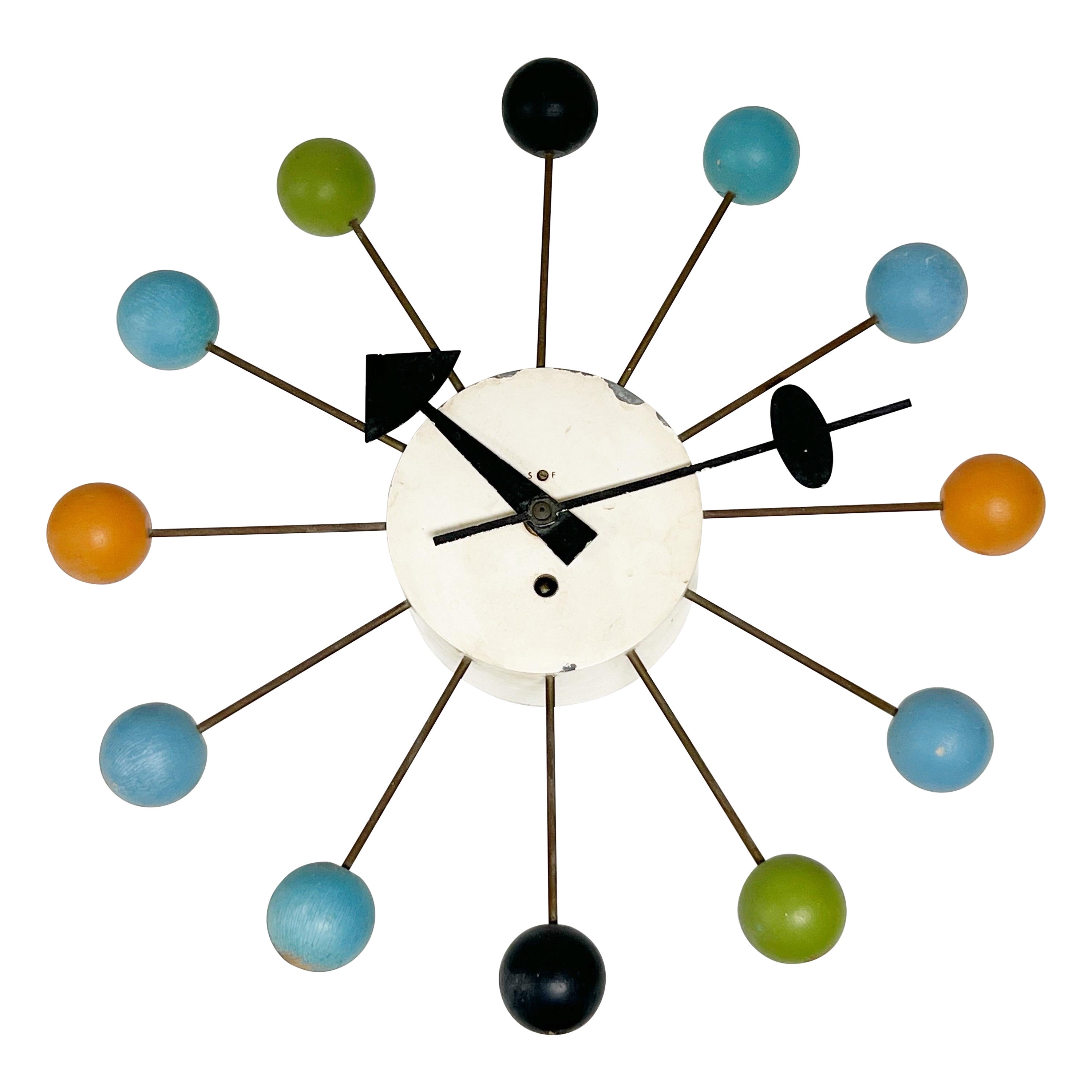 George Nelson Clocks - 20 For Sale at 1stDibs | ball clock george