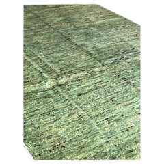 Abat-jours monochromes de tapis vert meadw après la pluie