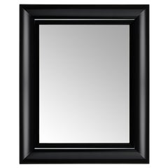 Kartell Small Rectangular Francois Ghost Mirror in Black by Philippe Starck