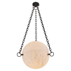 Monumental 'Zeus' Alabaster Chandelier by Denis de la Mesiere
