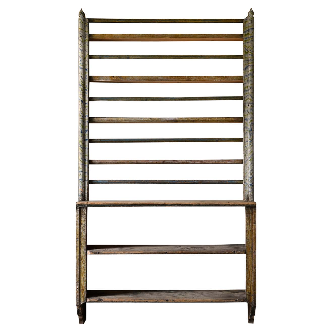 18th Century Swedish Gustavian Wall Plate Rack For Sale at 1stDibs