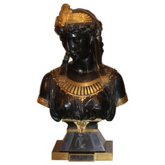 Cleopatra Bronze by Eutrope Bouret, France, 19th Century